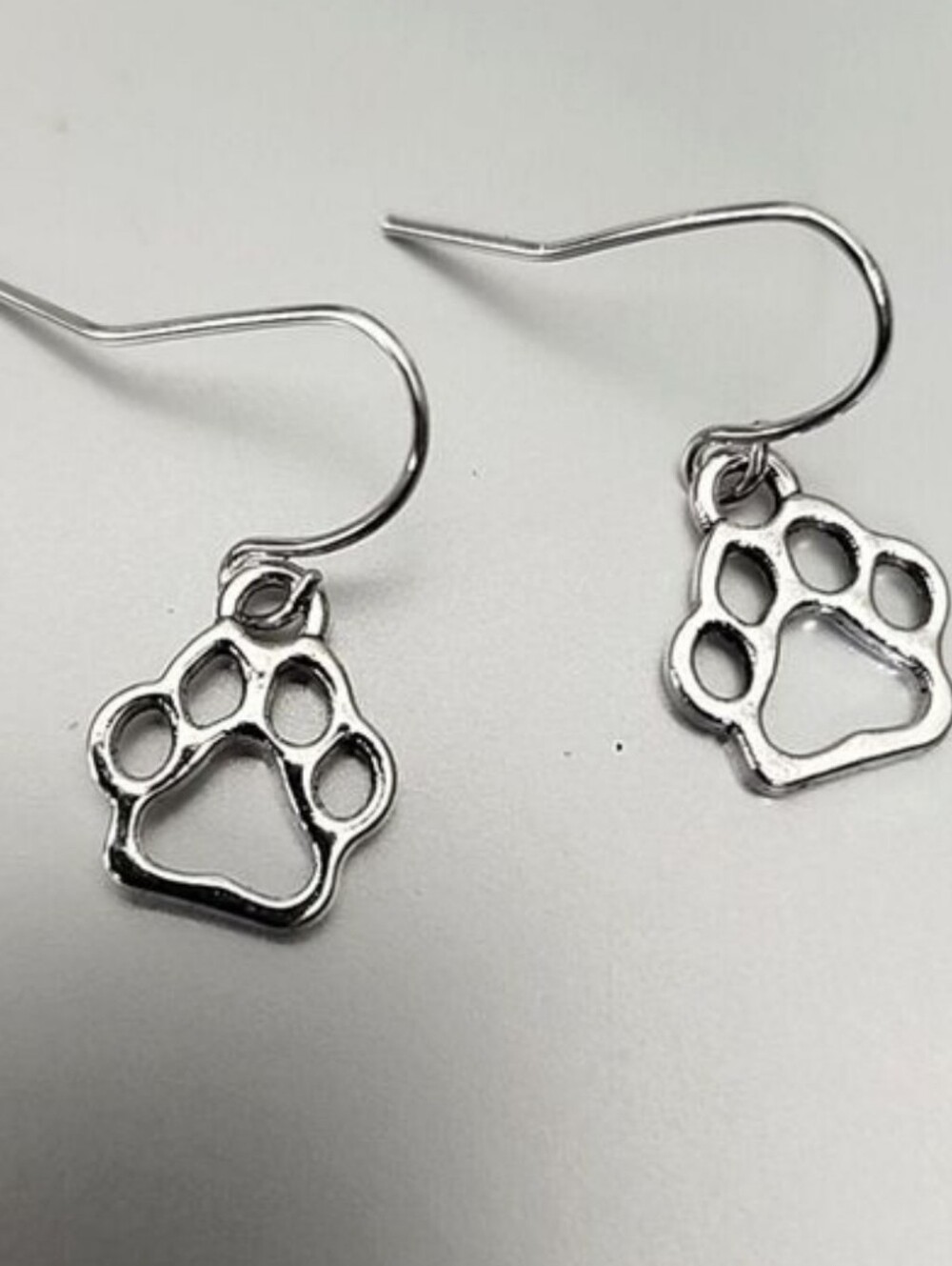 PAW Print Earrings 925 posts Adorable for a Pet Lover  Tibetan charms